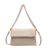 Women's Small Summer Pu Leather Solid Color Elegant Chain Square Magnetic Buckle Square Bag sku image 1
