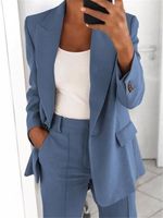 Women's Simple Style Solid Color Patchwork Single Breasted Blazer main image 1
