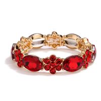 Glam Geometric Gold Plated Rhinestones Alloy Wholesale Bangle main image 4