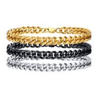 Simple Style Solid Color 201 Stainless Steel Men'S Bracelets main image 3