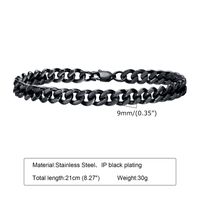 Simple Style Solid Color 201 Stainless Steel Men'S Bracelets main image 9