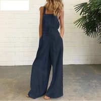 Women's Street Casual Solid Color Full Length Jumpsuits main image 4