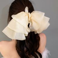 Simple Style Bow Knot Cloth Hair Clip sku image 2