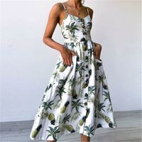 Women's Regular Dress Casual Collarless Patchwork Sleeveless Solid Color Midi Dress Daily main image 4