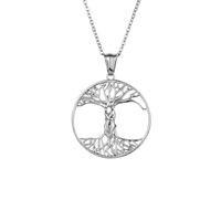 304 Stainless Steel Casual Simple Style Plating Life Tree Pendant Necklace sku image 2