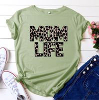 Women's T-shirt Short Sleeve T-shirts Printing Basic Mama Printing main image 5