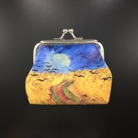 Women's All Seasons Pu Leather Oil Painting Classic Style Dumpling Shape Buckle Coin Purse main image 6
