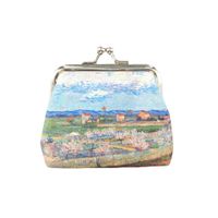Women's All Seasons Pu Leather Oil Painting Classic Style Dumpling Shape Buckle Coin Purse main image 3