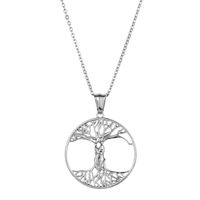 304 Stainless Steel Casual Simple Style Plating Life Tree Pendant Necklace main image 7
