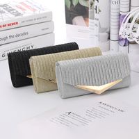 Polyester Solid Color Square Evening Bags main image 2