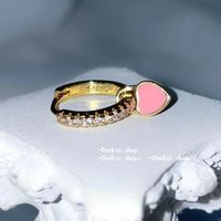 Wholesale Jewelry 1 Piece Simple Style Heart Shape Metal Zircon Drop Earrings Earrings sku image 2
