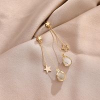 Wholesale Jewelry 1 Pair Simple Style Triangle Oval Bow Knot Alloy Opal Zircon Drop Earrings Ear Studs sku image 17