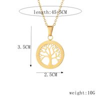 Edelstahl 304 Lässig Einfacher Stil Überzug Lebensbaum Halskette Mit Anhänger main image 3