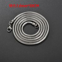 667 Stainless Steel Stainless Steel 18K Gold Plated Simple Style Plating Geometric Necklace sku image 2