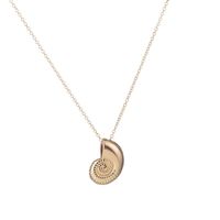 Vacation Conch Metal Copper Gold Plated Silver Plated Pendant Necklace In Bulk sku image 1