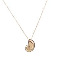 Vacation Conch Metal Copper Gold Plated Silver Plated Pendant Necklace In Bulk main image 2