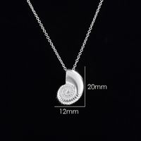 Vacation Conch Metal Copper Gold Plated Silver Plated Pendant Necklace In Bulk main image 3