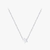 Cute Star Sterling Silver Plating Silver Plated Necklace main image 1