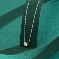 Cute Star Sterling Silver Plating Silver Plated Necklace main image 3