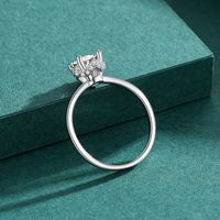 Casual Crown Sterling Silver Plating Inlay Zircon Rhodium Plated Rings main image 6