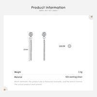 1 Pair Lady Solid Color Sterling Silver Plating Inlay Zircon Rhodium Plated Ear Studs main image 4