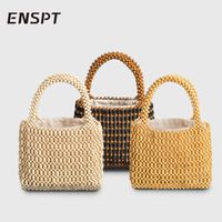 Women's Small All Seasons Cotton Solid Color Vintage Style Square Open Handbag main image 5