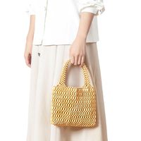 Women's Small All Seasons Cotton Solid Color Vintage Style Square Open Handbag main image 6