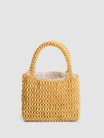 Frau Klein Alle Jahreszeiten Baumwolle Einfarbig Vintage-stil Quadrat Offen Handtasche sku image 2