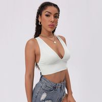 Women's Racerback Tank Tops Tank Tops Hollow Out Sexy Solid Color main image 3