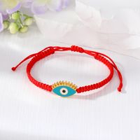 1 Pieza Estilo Simple Ojo Del Diablo Aleación Soga Tejido De Punto Esmalte Mujeres Pulsera sku image 1