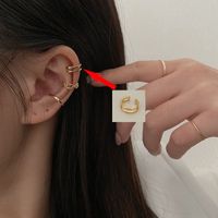 1 Pair Simple Style Geometric Copper Plating Earrings sku image 7