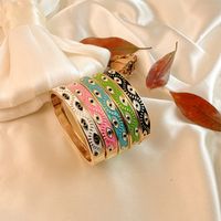 1 Piece Fashion Devil's Eye Copper Plating Bangle main image 1