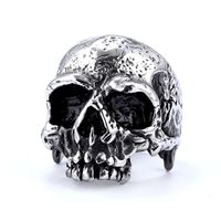 1 Piece Fashion Skull Stainless Steel Plating Men's Rings sku image 1