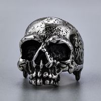 1 Piece Fashion Skull Stainless Steel Plating Men's Rings main image 3