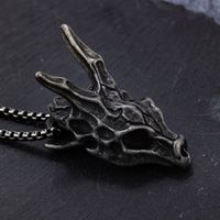 1 Piece Retro Dragon Stainless Steel Polishing Men's Pendant Necklace main image 5