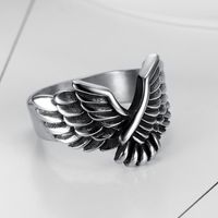 Retro Eagle Stainless Steel Men's Rings main image 4