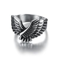 Retro Eagle Stainless Steel Men's Rings main image 5