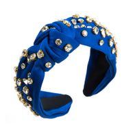 Baroque Style U Shape Cloth Inlay Rhinestones Glass Hair Band 1 Piece sku image 7