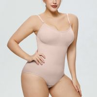 Solid Color Body Sculpting Sports Backless Shaping Underwear sku image 1