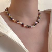 Wholesale Glam Irregular Freshwater Pearl Copper Necklace main image 5