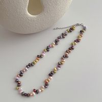 Wholesale Glam Irregular Freshwater Pearl Copper Necklace main image 3