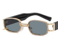 Streetwear Geometric Resin Square Diamond Full Frame Women's Sunglasses sku image 1