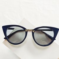 Streetwear Geometric Pc Cat Eye Full Frame Women's Sunglasses sku image 2