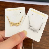 1 Piece Fashion Letter Stainless Steel Plating Pendant Necklace main image 1
