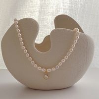 Simple Style Geometric Freshwater Pearl Necklace sku image 1