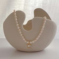 Simple Style Geometric Freshwater Pearl Necklace sku image 2
