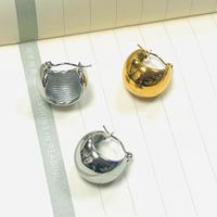 1 Pair Fashion Geometric Stainless Steel Plating Earrings main image 4