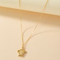 1 Pièce Vacances Tortue Alliage Placage Femmes Pendentif main image 6