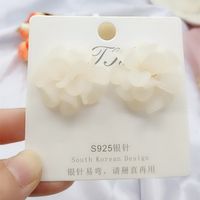 1 Pair Fashion Flower Butterfly Bow Knot Alloy Inlay Artificial Pearls Rhinestones Shell Women's Earrings sku image 83