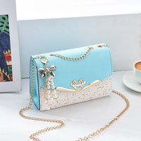 Women's Small All Seasons Pu Leather Solid Color Streetwear Square Flip Cover Shoulder Bag sku image 6